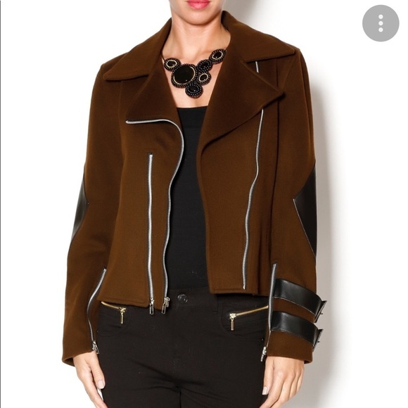 Jheri Richards Jackets & Blazers - Jheri Richards BLACK MOTORCYCLE JACKET size 10